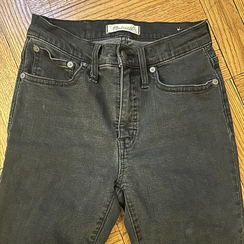 Madewell Cali Demi Boot Jeans in Black Size 25 - Picture 2 of 6